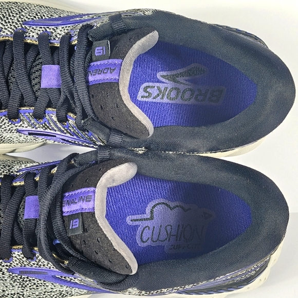 Brooks Adrenaline GTS 19 Women’s Sz 6.5 Running Sneakers Shoes Purple Gray - Picture 12 of 16